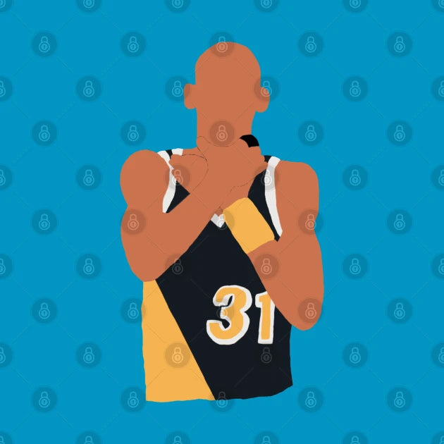 Reggie Miller Choke Sign T-Shirt