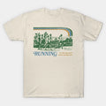 Running / 80S Vintage Style Parody Design T-Shirt