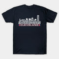 Cleveland Baseball Team All Time Legends, Cleveland City Skyline T-Shirt