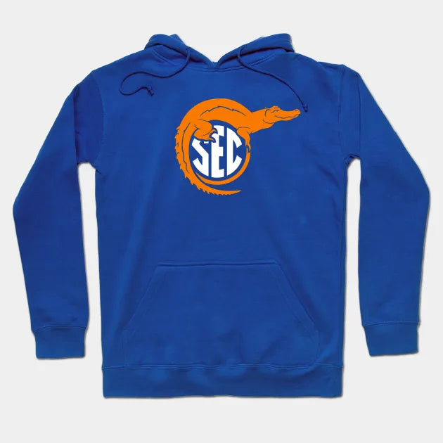 Florida Top Of Sec - On Blue Hoodie