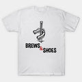 Brews And Shoes Horseshoe Ringer Pitching T-Shirt