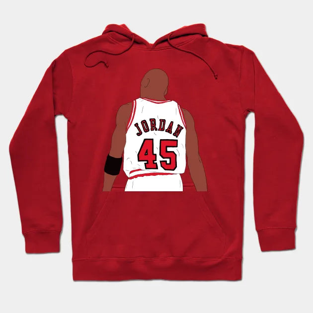 Michael Jordan 45 Back-To Hoodie