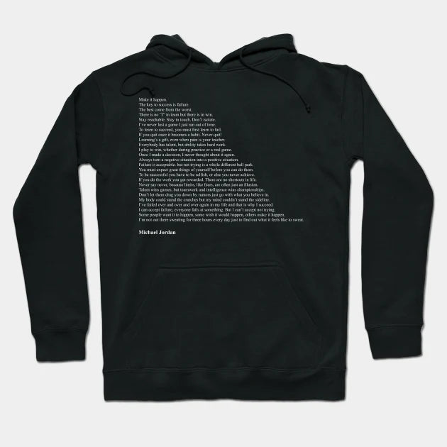 Michael Jordan Quotes Hoodie