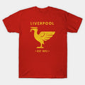 Liverpool Liverbird Retro Vintage Big Gold T-Shirt