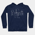 Nautical Sailboat Patent Drawing Hoodie