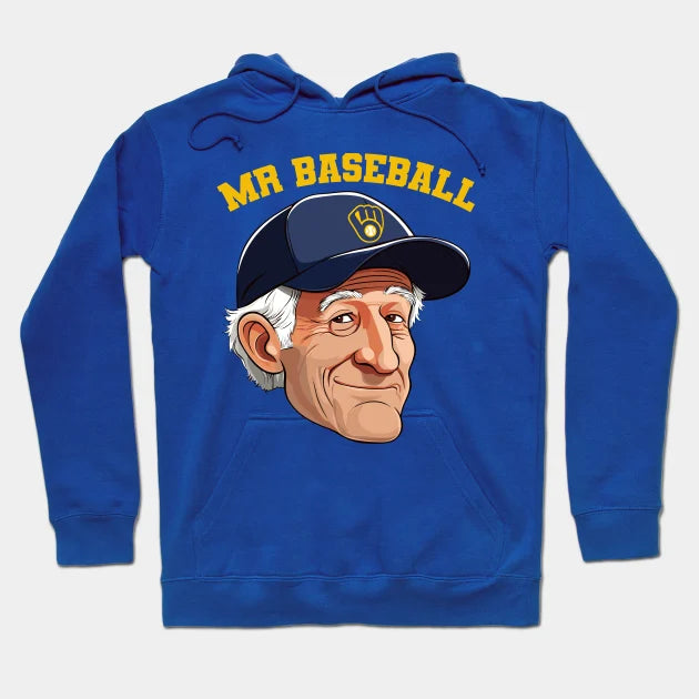 Mr Baseball Bob Uecker Baseball Fan Tribute Hoodie