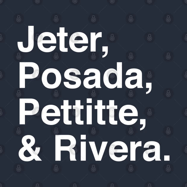 Jeter, Posada, Pettitte, Rivera - White Hoodie